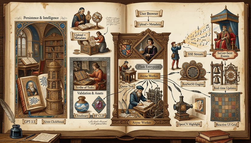 Hamsa Damayanti - Renaissance Manuscript Illustration